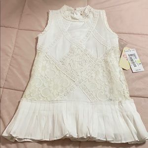 GB Girls white lace dress, size 4.